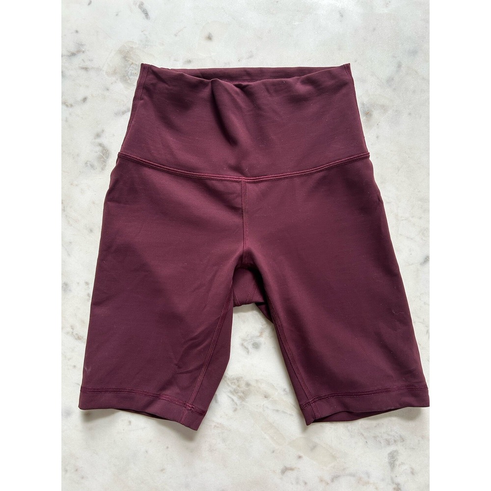 Lululemon Wunder Train High-Rise Short 8" Size 4 Cassis Maroon Red. $58